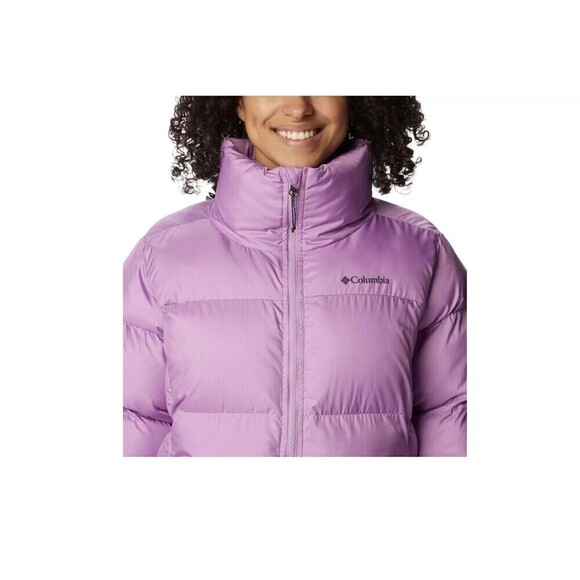 Columbia Puffect Women's Puffer Jacket with pockets Light Purple Lavender Small - Picture 4 of 11